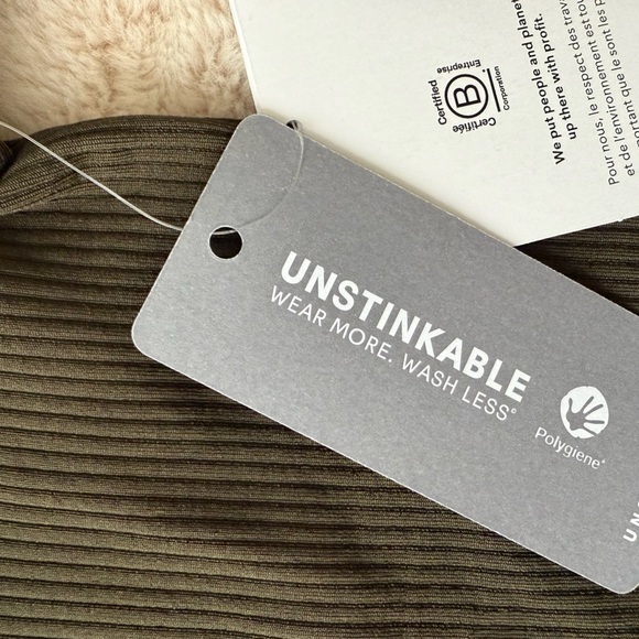 NWT Athleta Renew V-Neck Long Sleeve Top Olive Green Size M - Picture 7 of 9